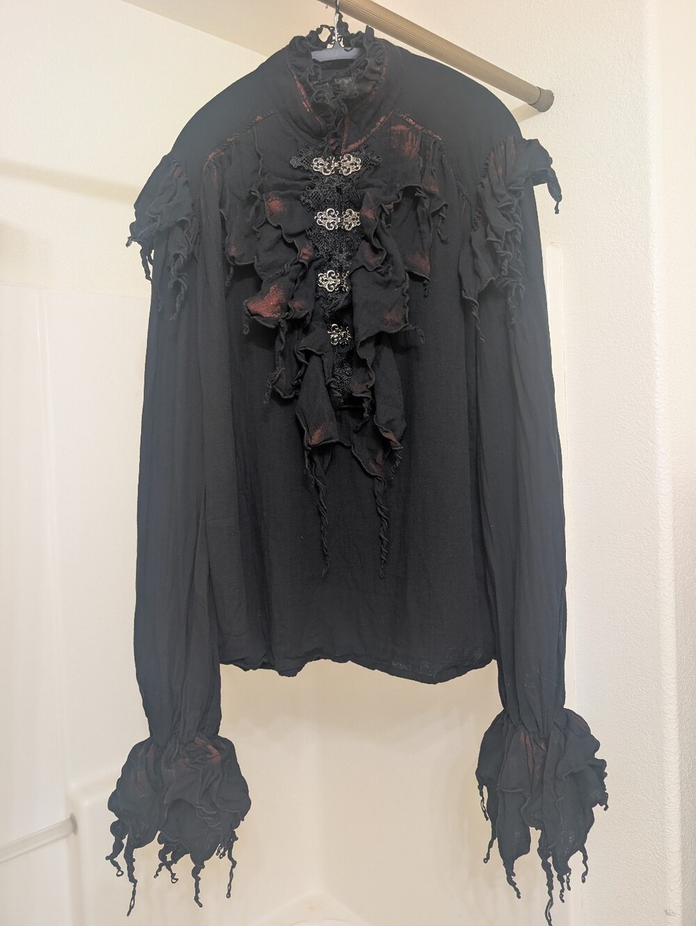 Devil Fashion - Men's Gothic Ruffle Shirt